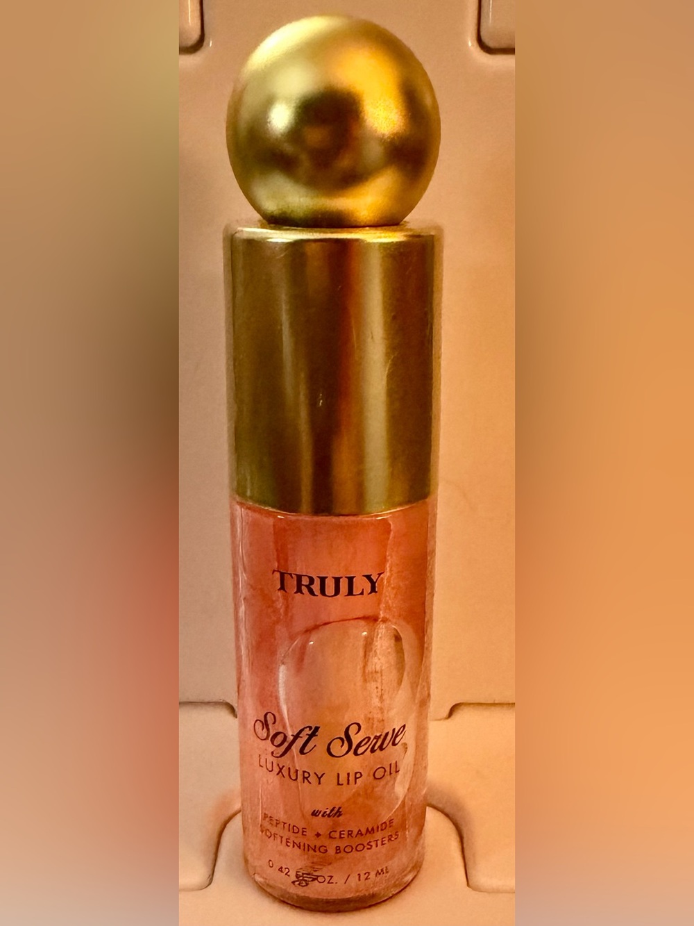 TRULY Soft Serve Luxury Lip Oil — Rose Gold Pink